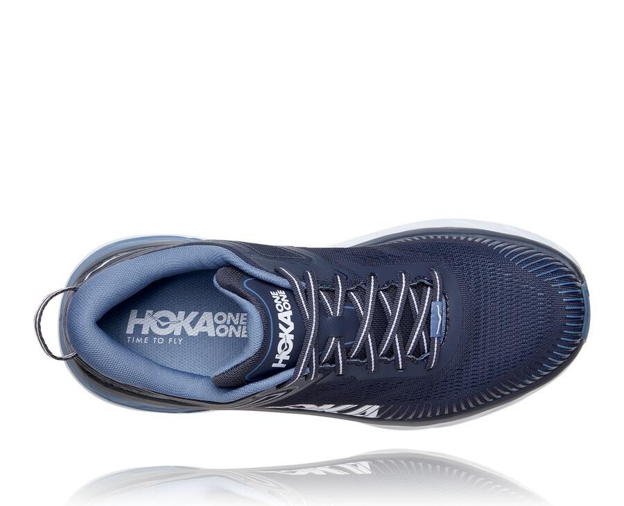 Hoka One One Bondi 7 Löparskor Herr - Marinblå - ZXCDQ-6243